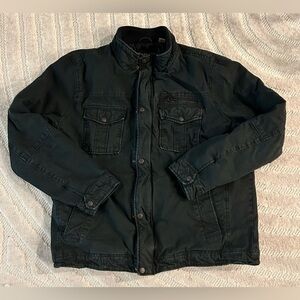 Men’s Levi’s Military Utility Quilted Interior Jacket in Black - XL